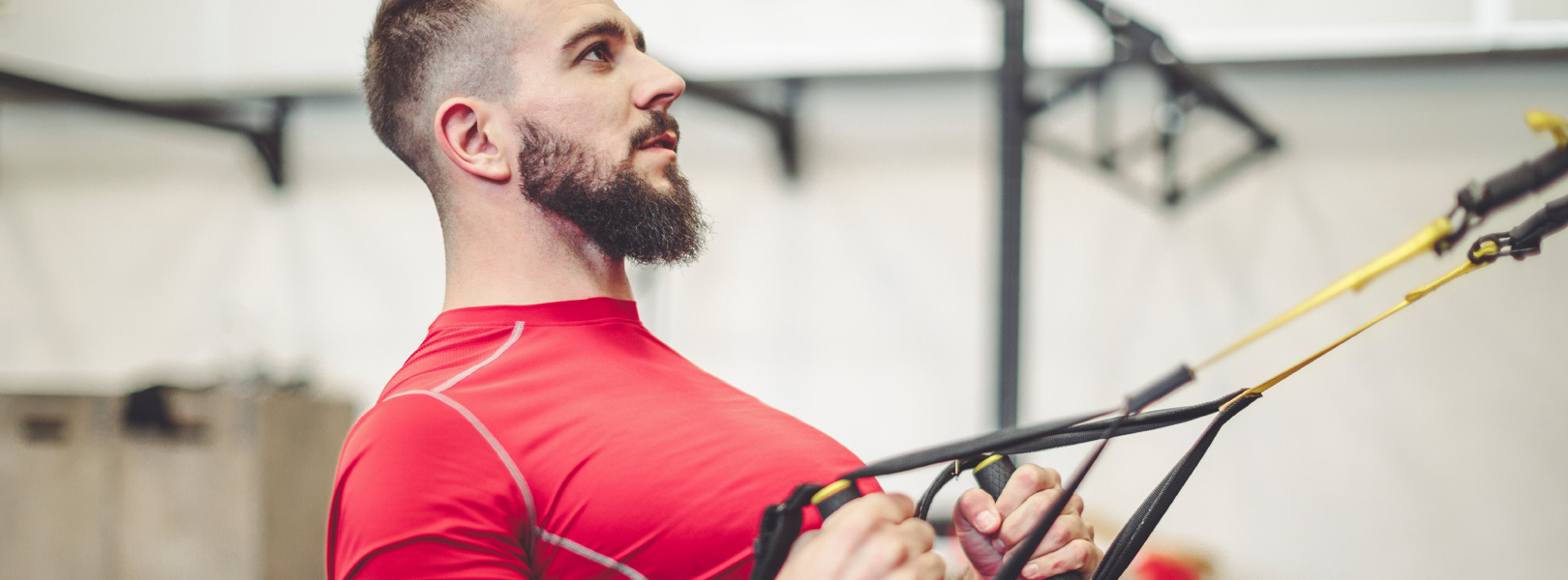 Male athlete working out